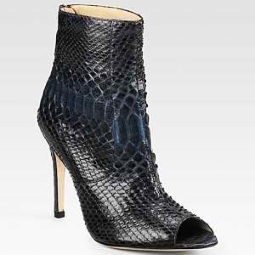 Alexandre Birman Python Booties - image 1